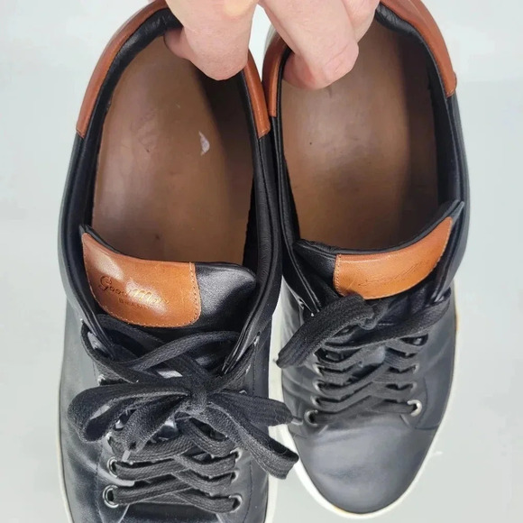 Good man brand made in italy legend London brown black sneakers shoes size 9 - Picture 13 of 14